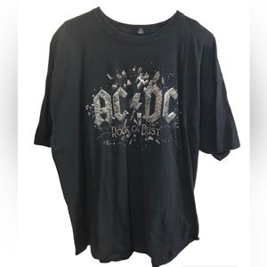 AC/DC Rock Or Bust Tour Shirt 2015 Unisex XX Large In Rock We Trust